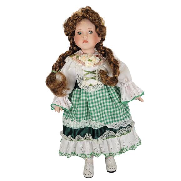 Paradise Gallery 15" Musical Porcelain Doll "Kelly" by Patricia Rose with Stand - Picture 1 of 15